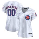 Chicago Cubs Nike Women's Home Limited Custom Jersey - White - 49Native