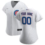 Chicago Cubs Nike Women's Home Replica Custom Jersey - White - 49Native