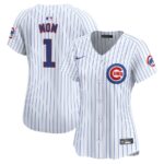 Chicago Cubs Nike Women's #1 Mom Home Limited Jersey - White - 49Native