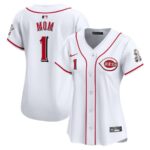 Cincinnati Reds Nike Women's #1 Mom Home Limited Jersey - White - 49Native