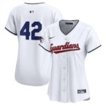 Cleveland Guardians Nike Women's 2024 Jackie Robinson Day Home Limited Jersey - White - 49Native