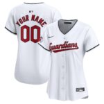 Cleveland Guardians Nike Women's Home Limited Custom Jersey - White - 49Native