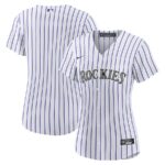 Colorado Rockies Nike Women's Home Blank Replica Jersey - White - 49Native