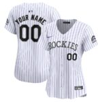 Colorado Rockies Nike Women's Home Limited Custom Jersey - White - 49Native