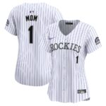 Colorado Rockies Nike Women's #1 Mom Home Limited Jersey - White - 49Native