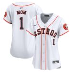 Houston Astros Nike Women's #1 Mom Home Limited Jersey - White - 49Native