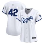 Kansas City Royals Nike Women's 2024 Jackie Robinson Day Home Limited Jersey - White - 49Native