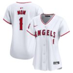 Los Angeles Angels Nike Women's #1 Mom Home Limited Jersey - White - 49Native