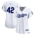 Los Angeles Dodgers Nike Women's 2024 Jackie Robinson Day Home Limited Jersey - White - 49Native