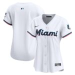 Miami Marlins Nike Women's Home Limited Jersey - White - 49Native