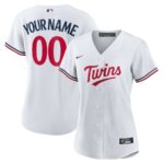 Minnesota Twins Nike Women's Home Replica Custom Jersey - White - 49Native