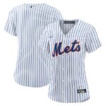 New York Mets Nike Women's Home Blank Replica Jersey - White - 49Native