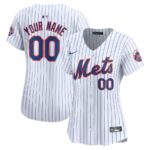 New York Mets Nike Women's Home Limited Custom Jersey - White - 49Native
