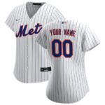 New York Mets Nike Women's Home Replica Custom Jersey - White - 49Native