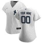 New York Yankees Nike Women's Home Replica Custom Jersey - White - 49Native