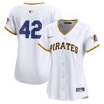Pittsburgh Pirates Nike Women's 2024 Jackie Robinson Day Home Limited Jersey - White - 49Native