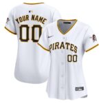 Pittsburgh Pirates Nike Women's Home Limited Custom Jersey - White - 49Native