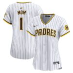 San Diego Padres Nike Women's #1 Mom Home Limited Jersey - White - 49Native