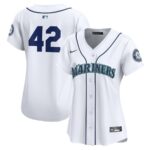 Seattle Mariners Nike Women's 2024 Jackie Robinson Day Home Limited Jersey - White - 49Native