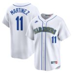 Seattle Mariners Nike Women's Edgar Martinez Throwback Cooperstown Limited Jersey - White - 49Native