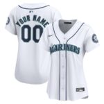 Seattle Mariners Nike Women's Home Limited Custom Jersey - White - 49Native