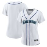 Seattle Mariners Nike Women's Home Replica Team Jersey - White - 49Native