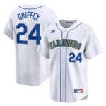 Seattle Mariners Nike Women's Ken Griffey Jr. Throwback Cooperstown Limited Jersey - White - 49Native