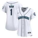 Seattle Mariners Nike Women's #1 Mom Home Limited Jersey - White - 49Native