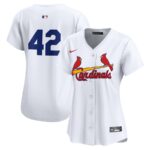 St. Louis Cardinals Nike Women's 2024 Jackie Robinson Day Home Limited Jersey - White - 49Native
