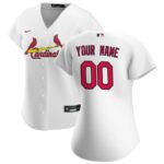 St. Louis Cardinals Nike Women's Home Replica Custom Jersey - White - 49Native