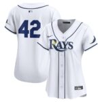 Tampa Bay Rays Nike Women's 2024 Jackie Robinson Day Home Limited Jersey - White - 49Native