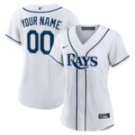 Tampa Bay Rays Nike Women's Home Replica Custom Jersey - White - 49Native