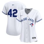 Toronto Blue Jays Nike Women's 2024 Jackie Robinson Day Home Limited Jersey - White - 49Native