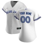 Toronto Blue Jays Nike Women's Home Replica Custom Jersey - White - 49Native