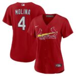 Yadier Molina St. Louis Cardinals Nike Women's Alternate Replica Player Jersey - Red - 49Native