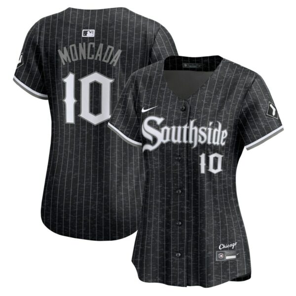 Yoán Moncada Chicago White Sox Nike Women's City Connect Limited Player Jersey - Black - 49Native