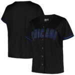 Chicago Cubs Profile Women's Plus Size Pop Fashion Jersey - Black - 49Native