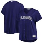 Colorado Rockies Women's Plus Size Alternate Replica Team Jersey - Purple - 49Native