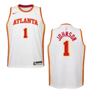 Youth Atlanta Hawks Jalen Johnson Association Edition 2021 NBA Draft Jersey White - 49Native