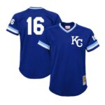 Bo Jackson Kansas City Royals Mitchell & Ness Youth Cooperstown Collection Mesh Batting Practice Jersey - Royal - 49Native