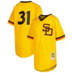 Dave Winfield San Diego Padres Mitchell & Ness Youth Cooperstown Collection Mesh Batting Practice Jersey - Gold - 49Native
