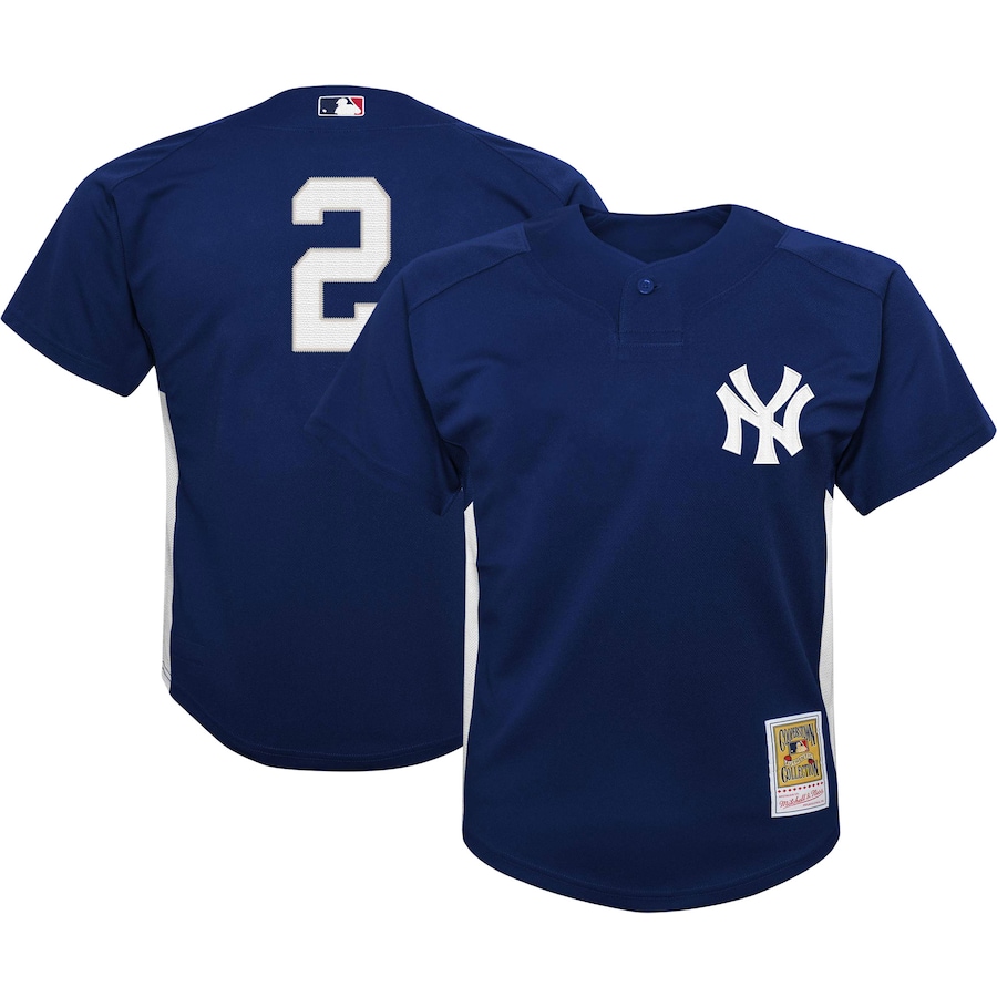 Derek Jeter New York Yankees Mitchell & Ness Youth Team Cooperstown ...