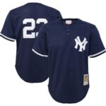 Don Mattingly New York Yankees Mitchell & Ness Youth Cooperstown Collection Mesh Batting Practice Jersey - Navy - 49Native