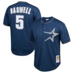 Jeff Bagwell Houston Astros Mitchell & Ness Youth Cooperstown Collection Mesh Batting Practice Jersey - Navy - 49Native