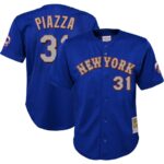 Mike Piazza New York Mets Mitchell & Ness Youth Cooperstown Collection Mesh Batting Practice Jersey - Royal - 49Native