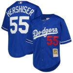 Orel Hershiser Los Angeles Dodgers Mitchell & Ness Youth Cooperstown Collection Mesh Batting Practice Jersey - Royal - 49Native