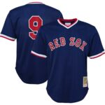 Ted Williams Boston Red Sox Mitchell & Ness Youth Cooperstown Collection Mesh Batting Practice Jersey - Navy - 49Native