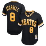 Willie Stargell Pittsburgh Pirates Mitchell & Ness Youth Cooperstown Collection Mesh Batting Practice Jersey - Black - 49Native