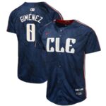 Youth Cleveland Guardians Andres Gimenez Nike Navy 2024 City Connect Limited Jersey - 49Native