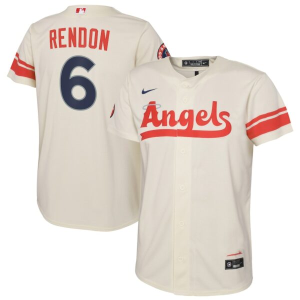 Anthony Rendon Los Angeles Angels Nike Youth City Connect Replica Player Jersey - Cream - 49Native